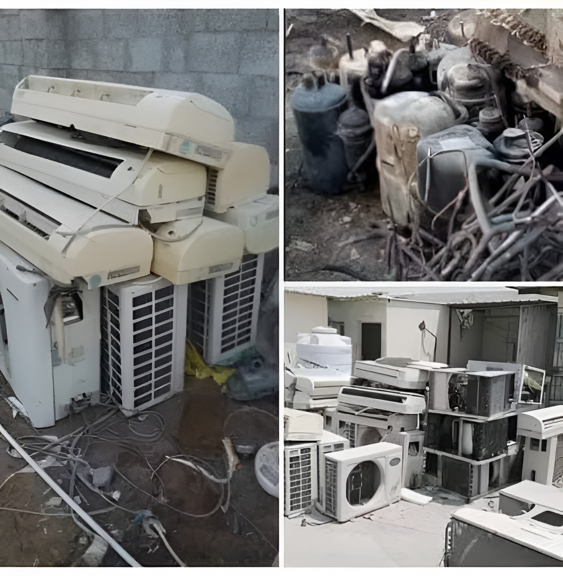 AC Part Point technician servicing a split air conditioner
